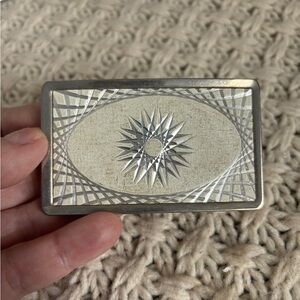 Vintage Belt Buckle with Starburst
